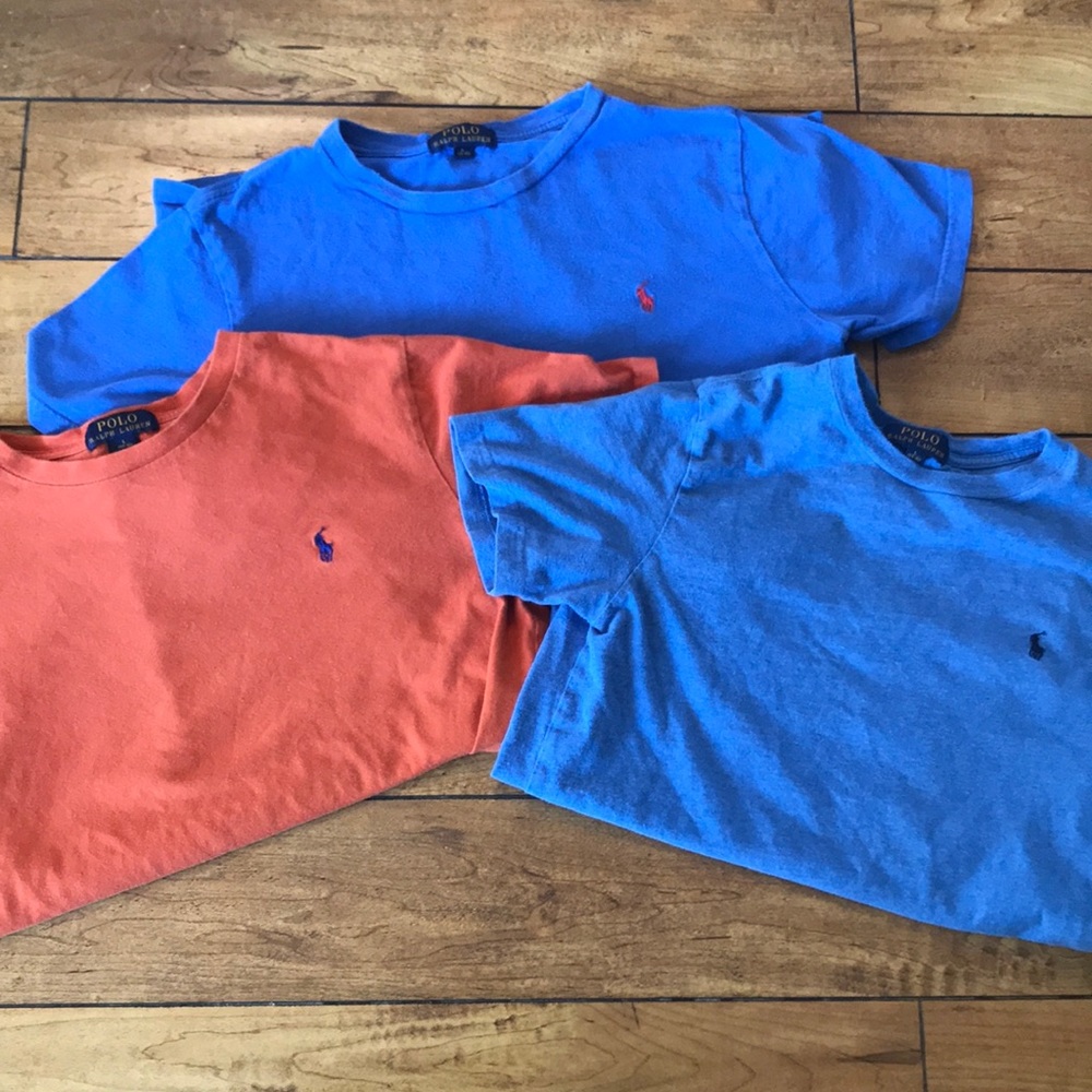 lot of 3 boys polo shirts